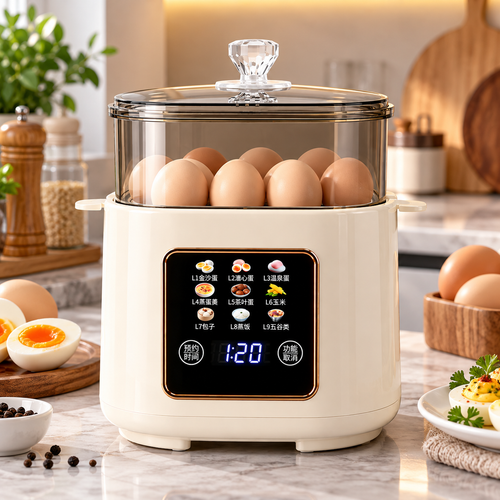 NAIECO Electric Egg Cooker – Automatic Egg Boiler with Multi-Function Cooking Pot