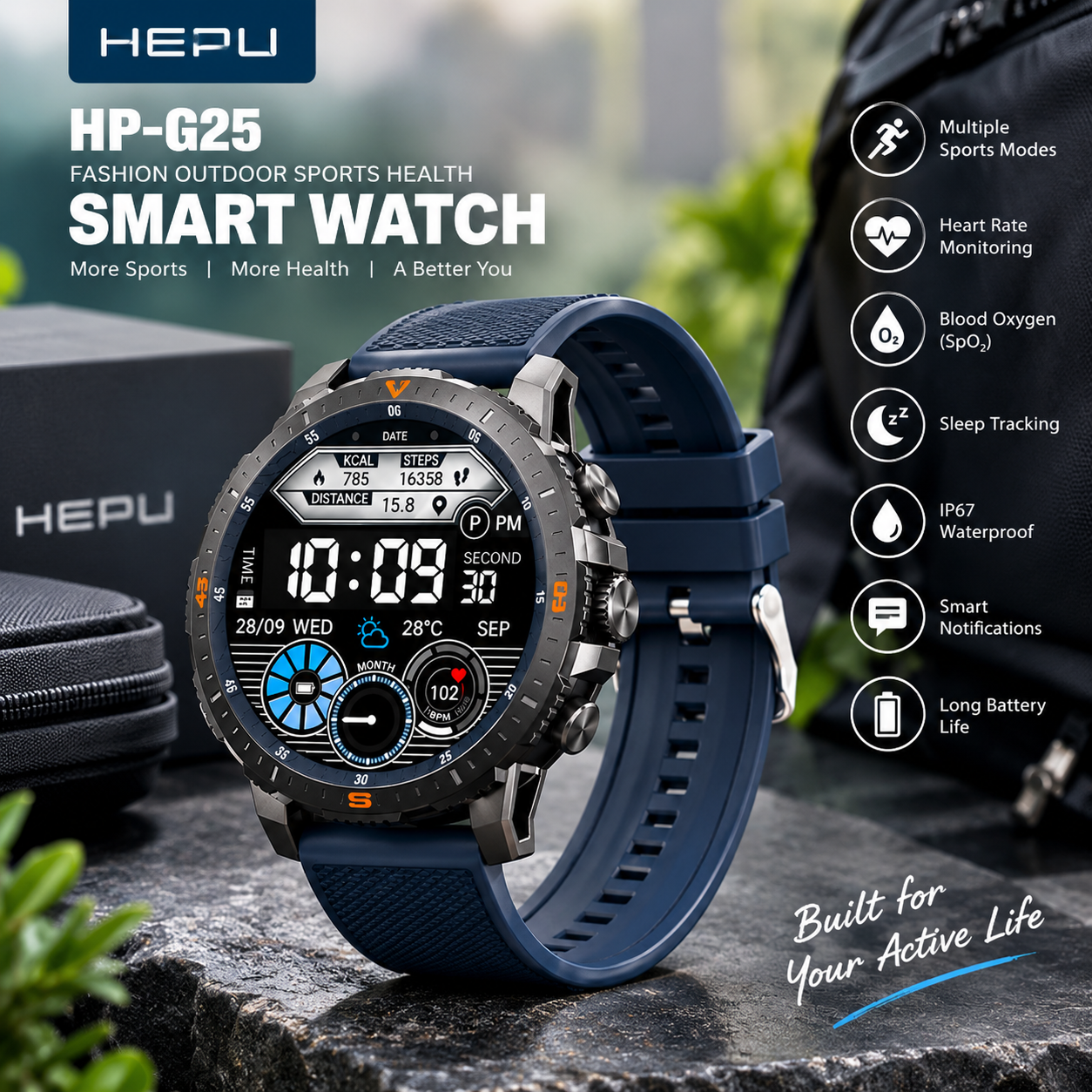 G25 Smart watch – Multifunctional Fitness & Health Tracker