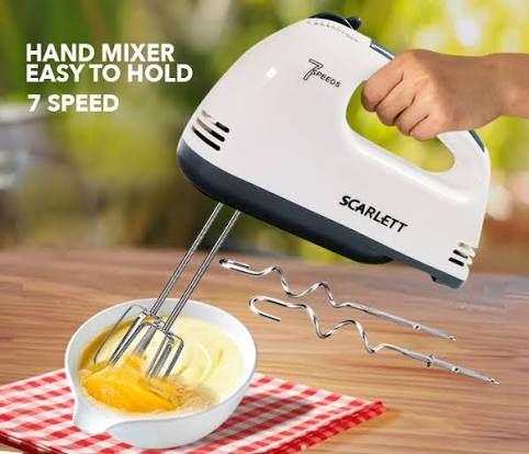 Super Electric Hand Mixer – Powerful 5-Speed Mixer & Beater for Kitchen Use