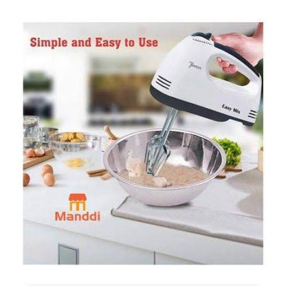 Super Electric Hand Mixer – Powerful 5-Speed Mixer & Beater for Kitchen Use