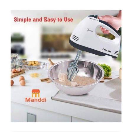 Super Electric Hand Mixer – Powerful 5-Speed Mixer & Beater for Kitchen Use
